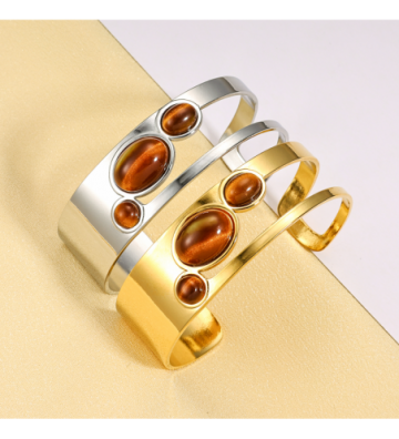 Pulseras brazaletes acero...