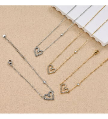 Collares acero Dorado...