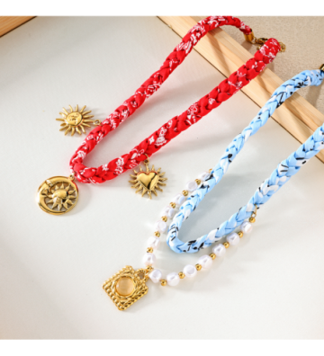 Collares acero Dorado...