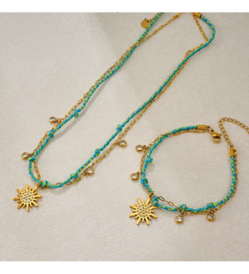 Collares acero Dorado...