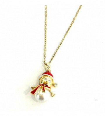 Collares acero,Navidad Dorado