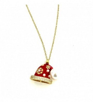 Collares acero,Navidad Dorado