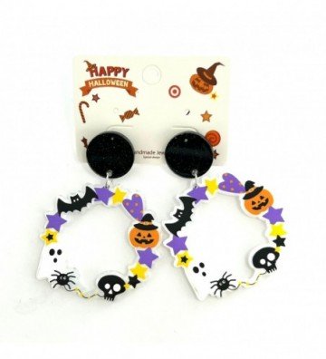 Pendientes acero,Halloween...