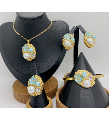 Pendientes acero Dorado...