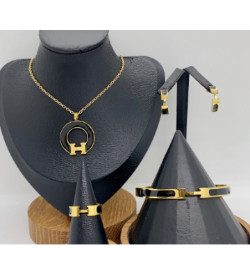 Pendientes acero Dorado...