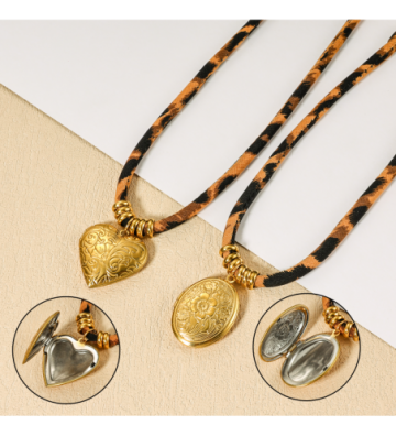 Collares acero Dorado...