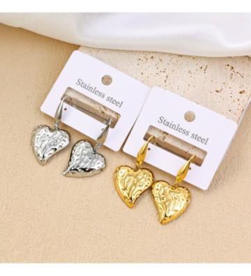 Pendientes acero Dorado...