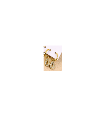 Pendientes acero Dorado...