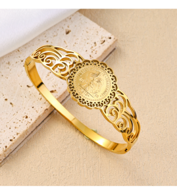 Pulseras brazaletes acero...