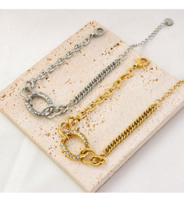 Pulseras brazaletes acero...
