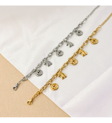 Pulseras brazaletes acero...