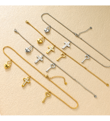 Pulseras brazaletes acero...