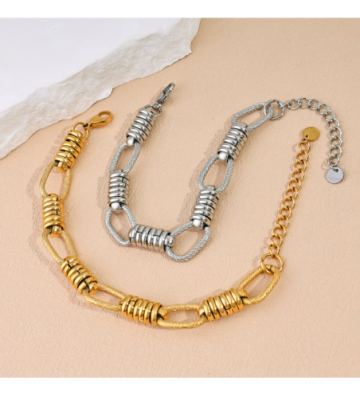 Pulseras brazaletes acero...