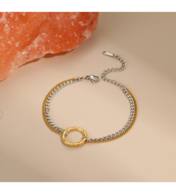 Pulseras brazaletes acero...