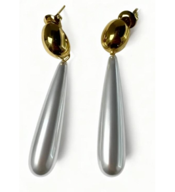 Pendientes acero Dorado...