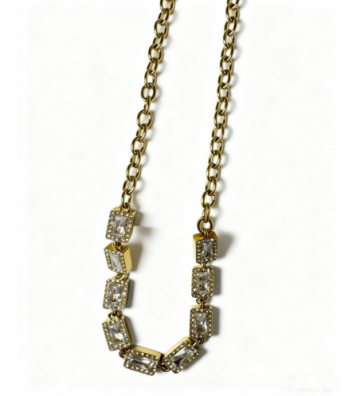 Collares acero Dorado...