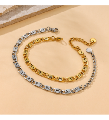 Pulseras brazaletes acero...