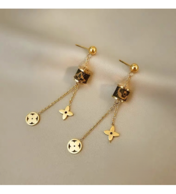 Pendientes acero Dorado...