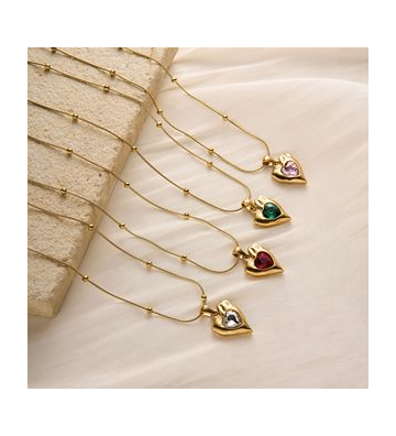 Collares acero Dorado y...