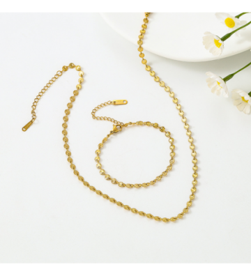 Collares acero Dorado...