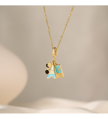 Collares acero Dorado...