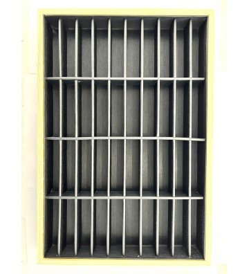 Expositor madera y negro