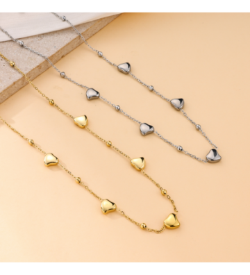 Collares acero Dorado...