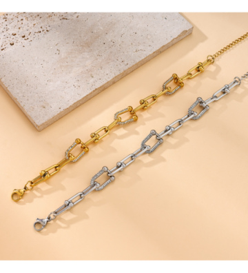 Pulseras brazaletes acero...