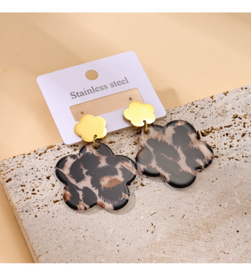 Pendientes acero Dorado...