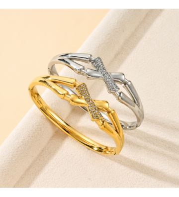 Pulseras brazaletes acero...