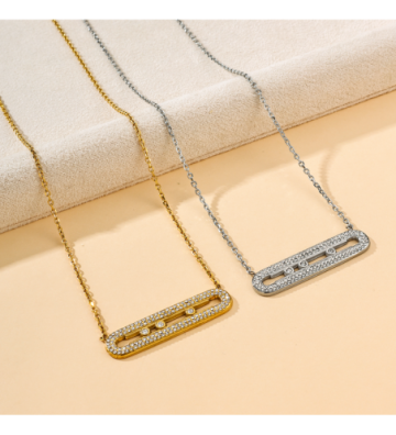 Collares acero Dorado...