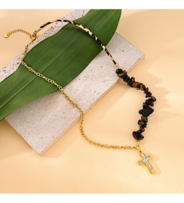 Collares acero Dorado...