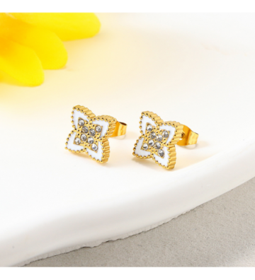 Pendientes acero Dorado...