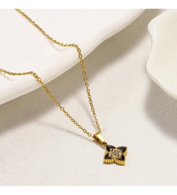 Collares acero Dorado...