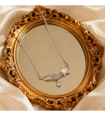 Collares acero Plateado...