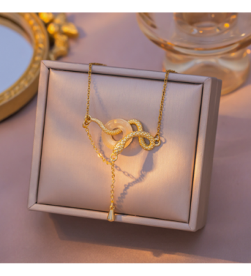 Collares acero Dorado...