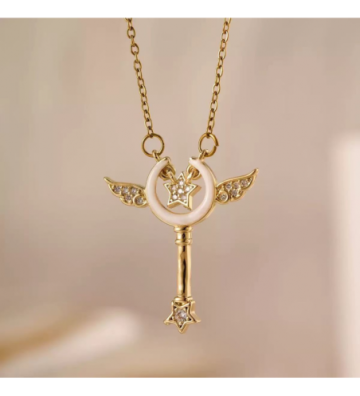 Collares acero Dorado...