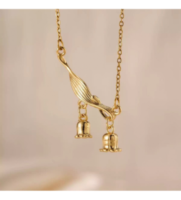 Collares acero Dorado...