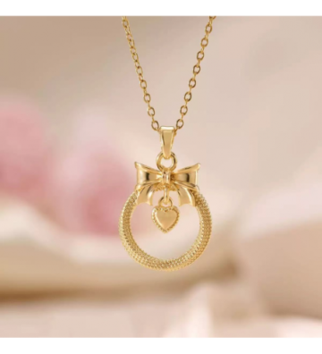 Collares acero Dorado...