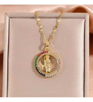 Collares acero Dorado...