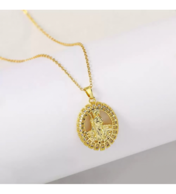 Collares acero Dorado...