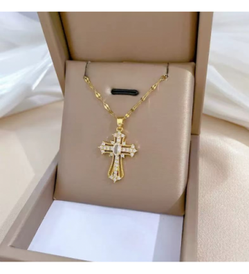 Collares acero Dorado...