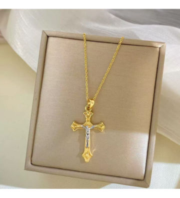 Collares acero Dorado...