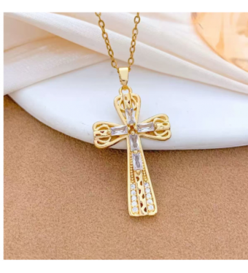 Collares acero Dorado...