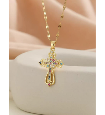 Collares acero Dorado...