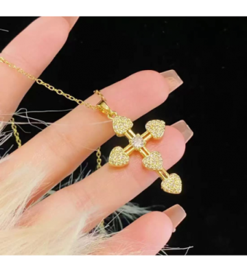 Collares acero Dorado...