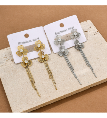 Pendientes acero Plateado...