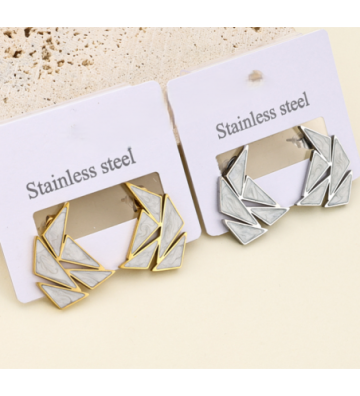 Pendientes acero Dorado...