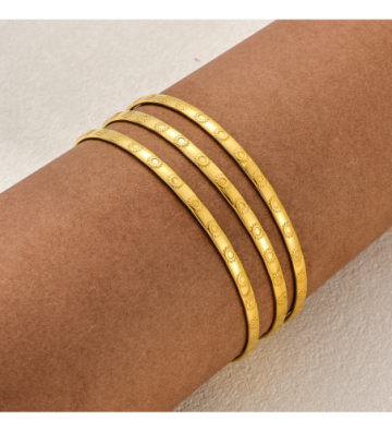 Pulseras brazaletes acero...