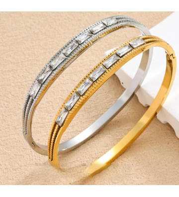 Pulseras brazaletes acero...